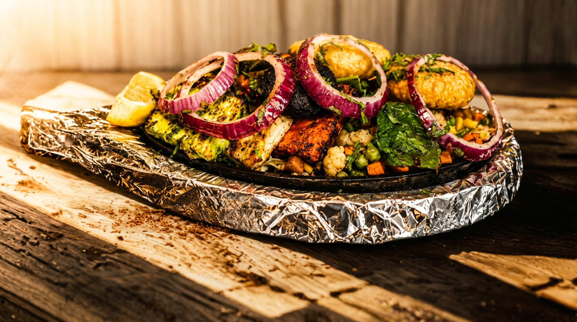 Six varieties, veg and non-veg