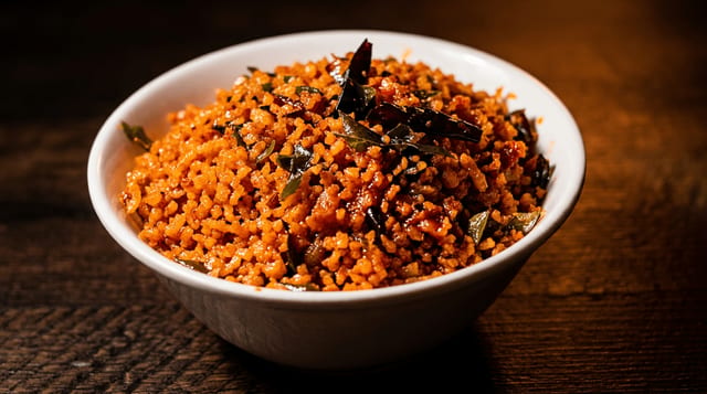 Schezwan Chicken Fried Rice.